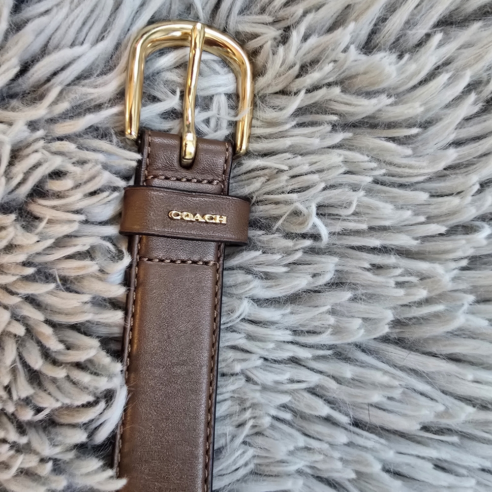 Coach Brown Leather Women's Belt